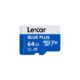 Lexar mälukaart MicroSDXC Lexar BLUE PLUS (LMSBLPL064G-BNANG) 64GB